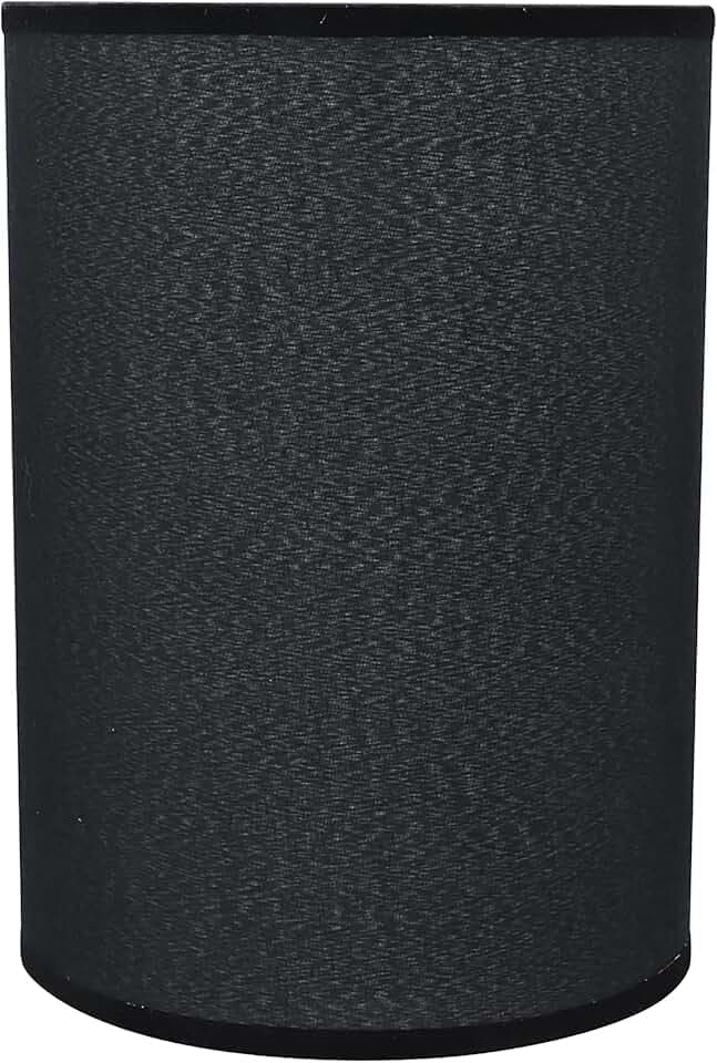 Aspen Creative 31010 Transitional Hardback Empire Shape Spider Construction Lamp Shade in Black, 8" wide (8" x 8" x 11")