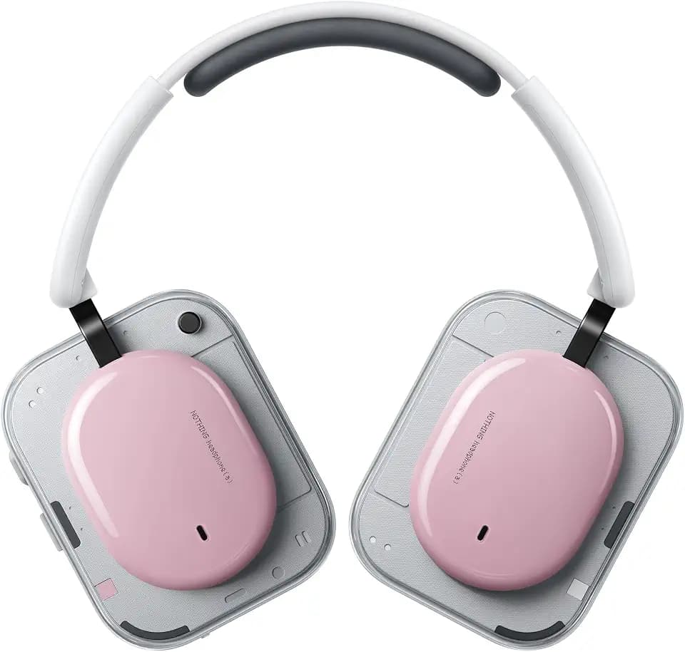 Nothing Headphone (a) Kabellose Over-Ear Kopfhörer mit ANC, bis zu 135h Akkulaufzeit, Hi-Res, LDAC, Anpassbare taktile Steuerung – Rosa