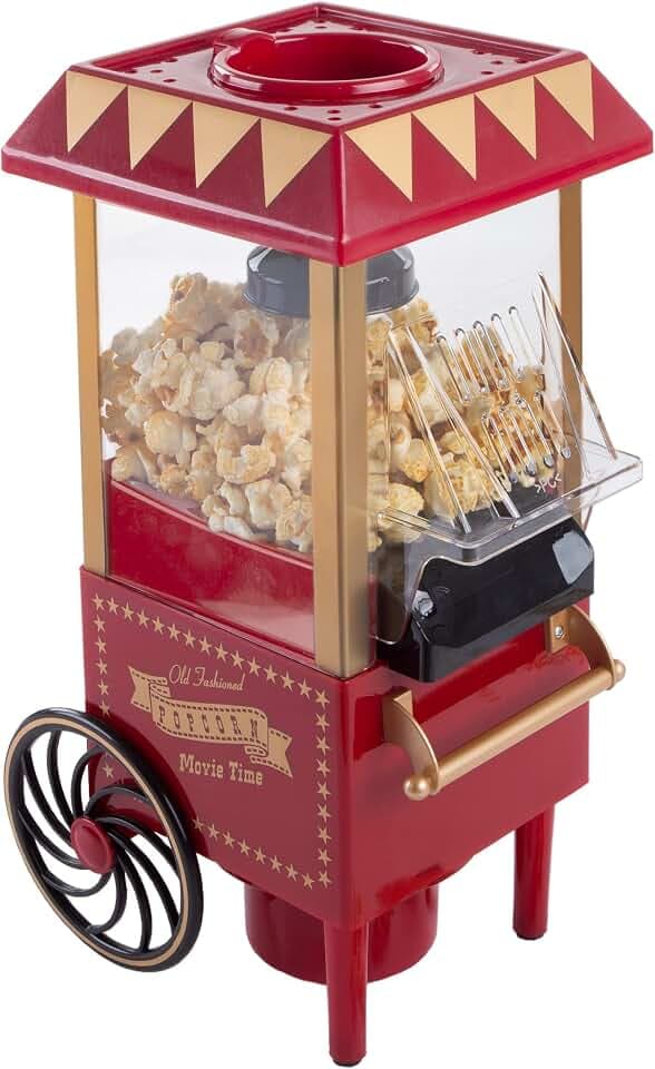 Great Northern Popcorn Air Popper Popcorn Maker, Red, 6 Cup