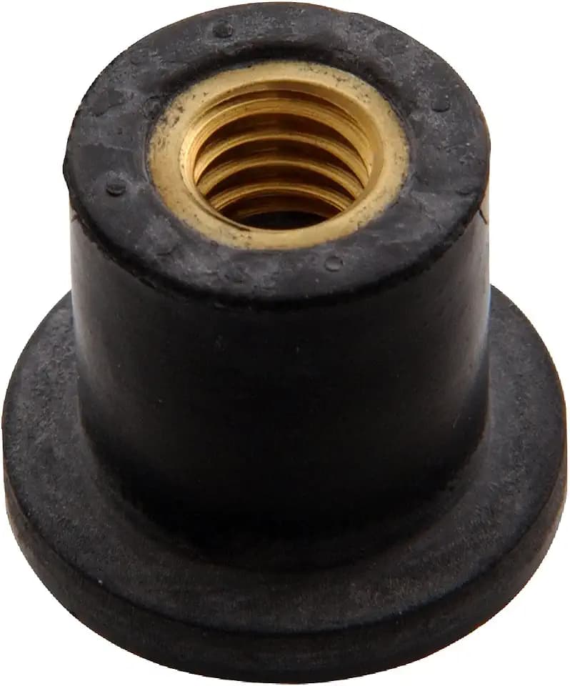 Hillman 10 Pack Expansion Nuts (1/4"-20 x 1") | Rubber Well Nuts with Steel Insert | Blind Hole Fasteners for Sealing Leakproof Mounting Automotive Marine Applications