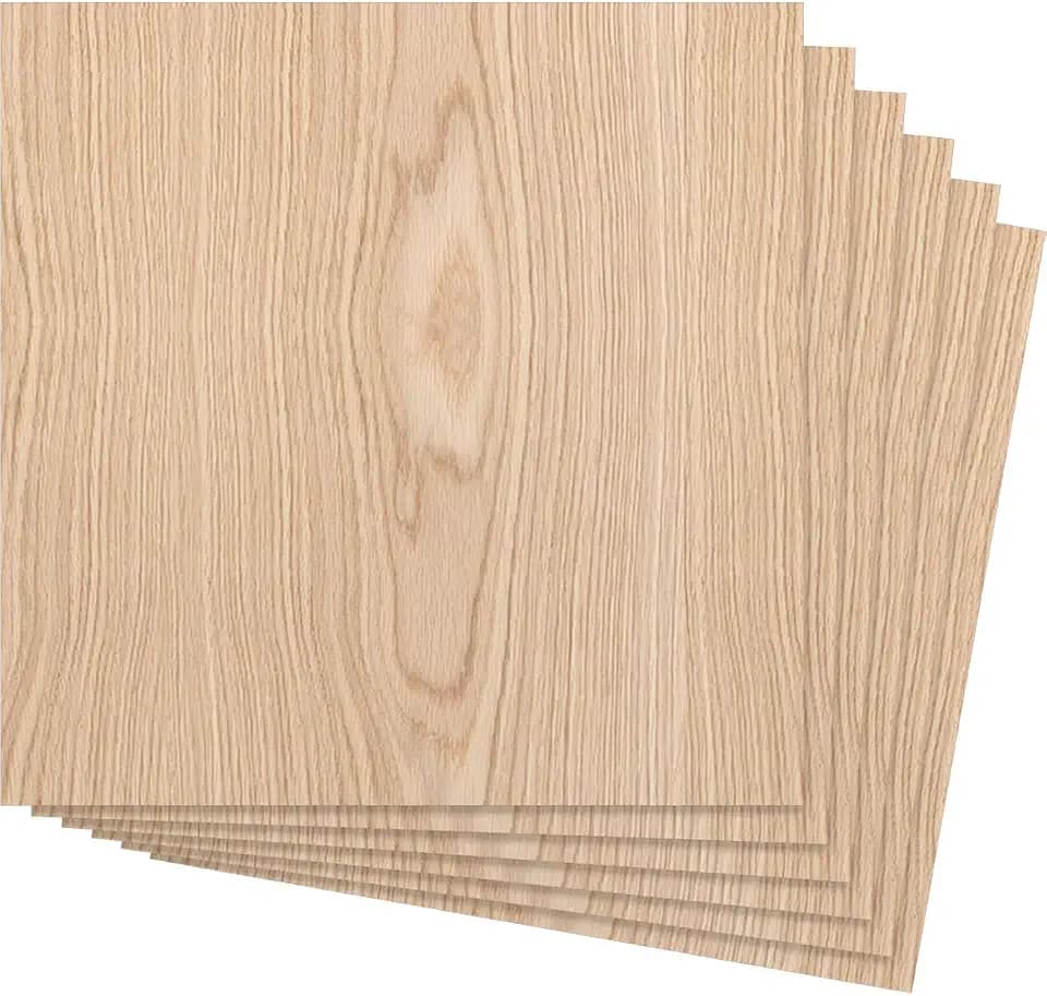 Ekena Millwork 15 3/4"W x 15 3/4"H x 3/8"T Wood Hobby Boards, Red Oak (6-Pack)
