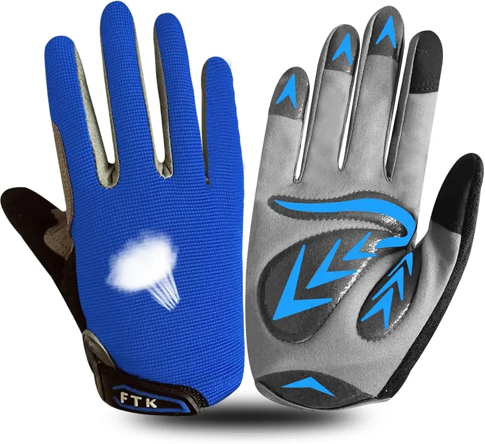 FINGER TEN Protective Kids Bike Gloves with Gel Padding