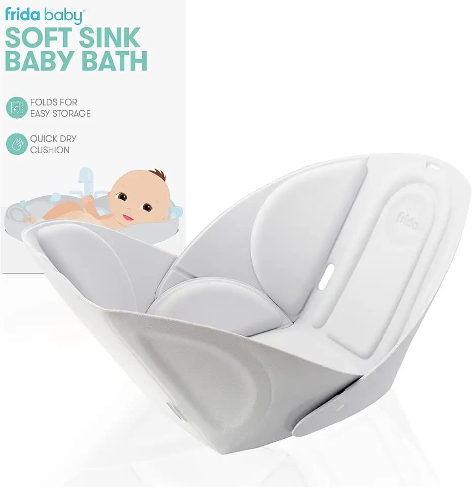 Frida Baby Soft Sink Bath, Sink Bather for Newborns, Easy to Clean Bather