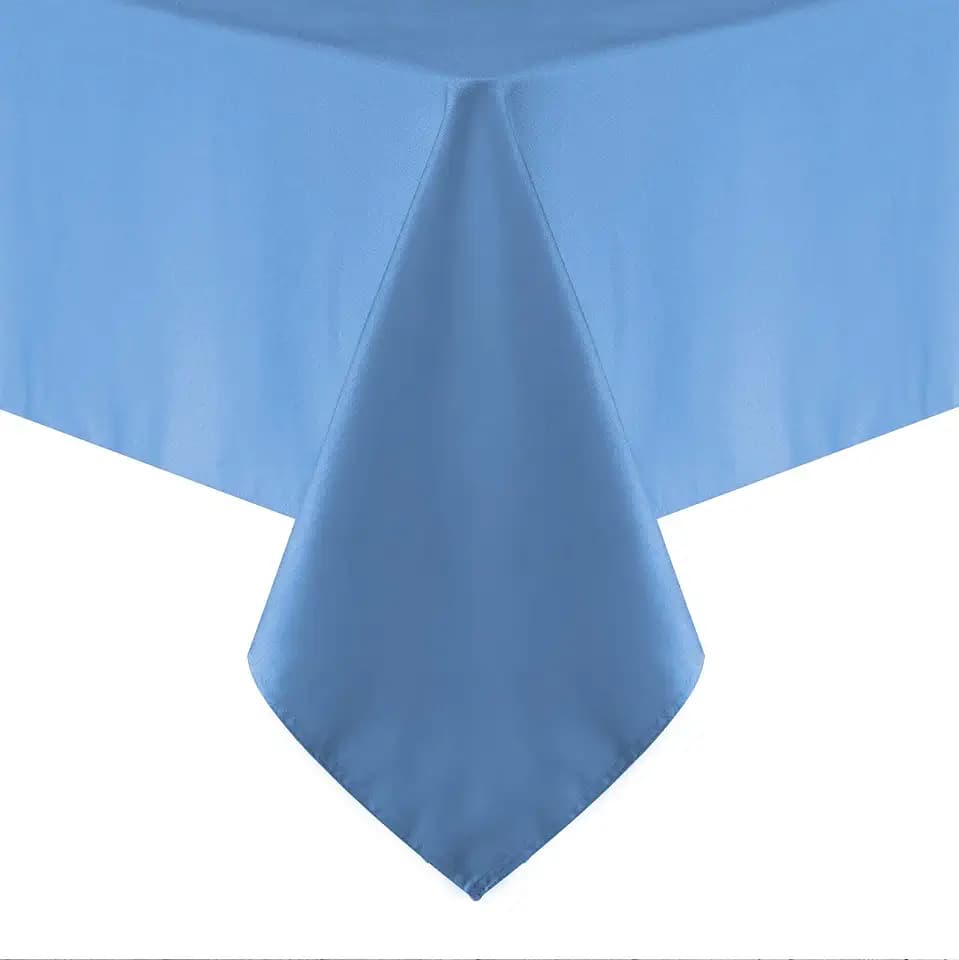 Obstal 210GSM Rectangle Table Cloth, Sky Blue, 54 x 108 Inch