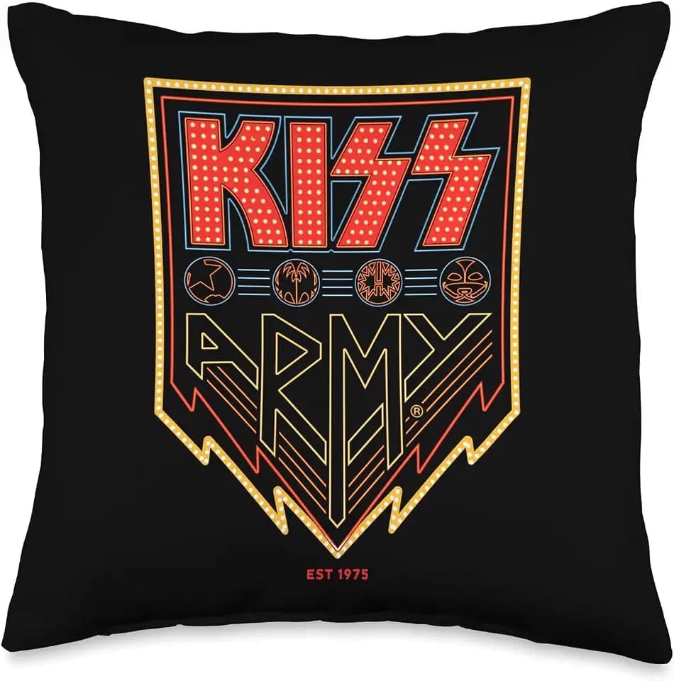 Official Exclusive KISS Army Throw Pillow