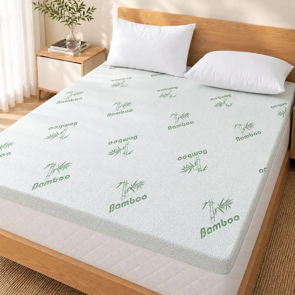 SheRest Cooling Firm Memory Foam Mattress Topper 2 Inch Full Size