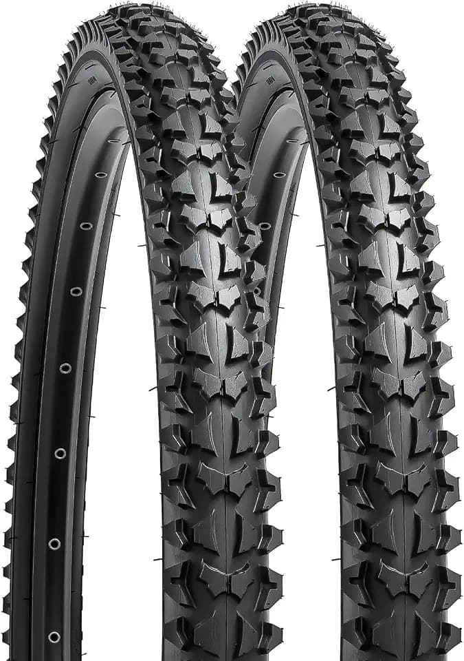 YUNSCM 2PCS 22" Mountain Bike Tires 22x2.125/57-457 Compatible with 22x2.0 22x2.10 22 x 2.125 22x2.15 Off Road Bike Bicycle Tires (Y-1043)