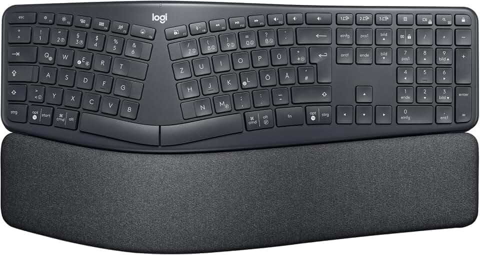 Logitech ERGO K860 kabellose ergonomische Tastatur – geteilte Tastatur