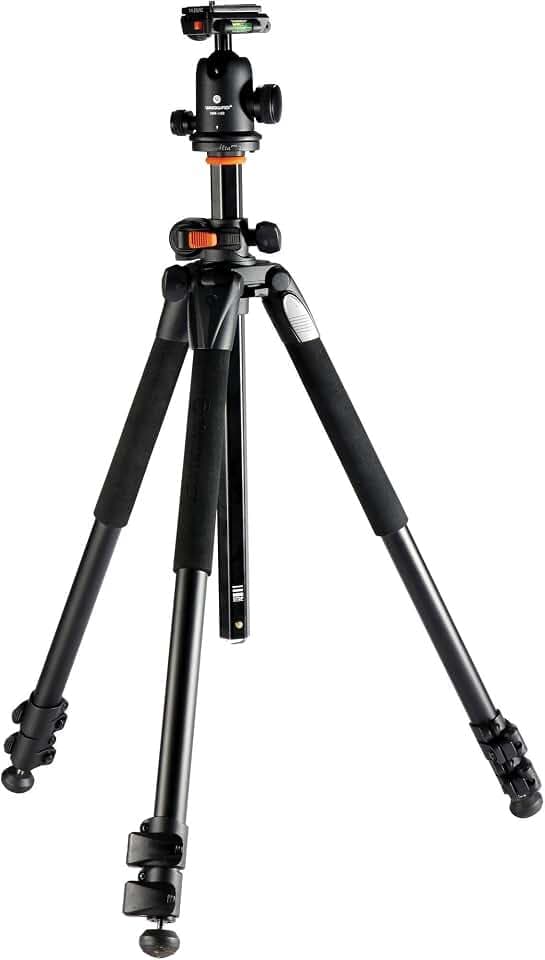 Vanguard Alta Pro 263AB 100 Aluminium-Stativ mit SBH-100 Kugelkopf für Sony, Nikon, Canon DSLR-Kameras, Schwarz