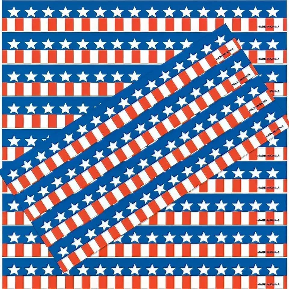 Fun Express Patriotic Tyvek Wristbands for Events (100 Pack) – Red, White, and Blue Stars and Stripes Paper Event Wrist Bands for 4th of July, USA 25, or Summer Party Supplies