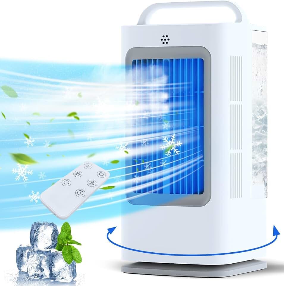 1700ml Portable Air Conditioner Fan with Remote Control