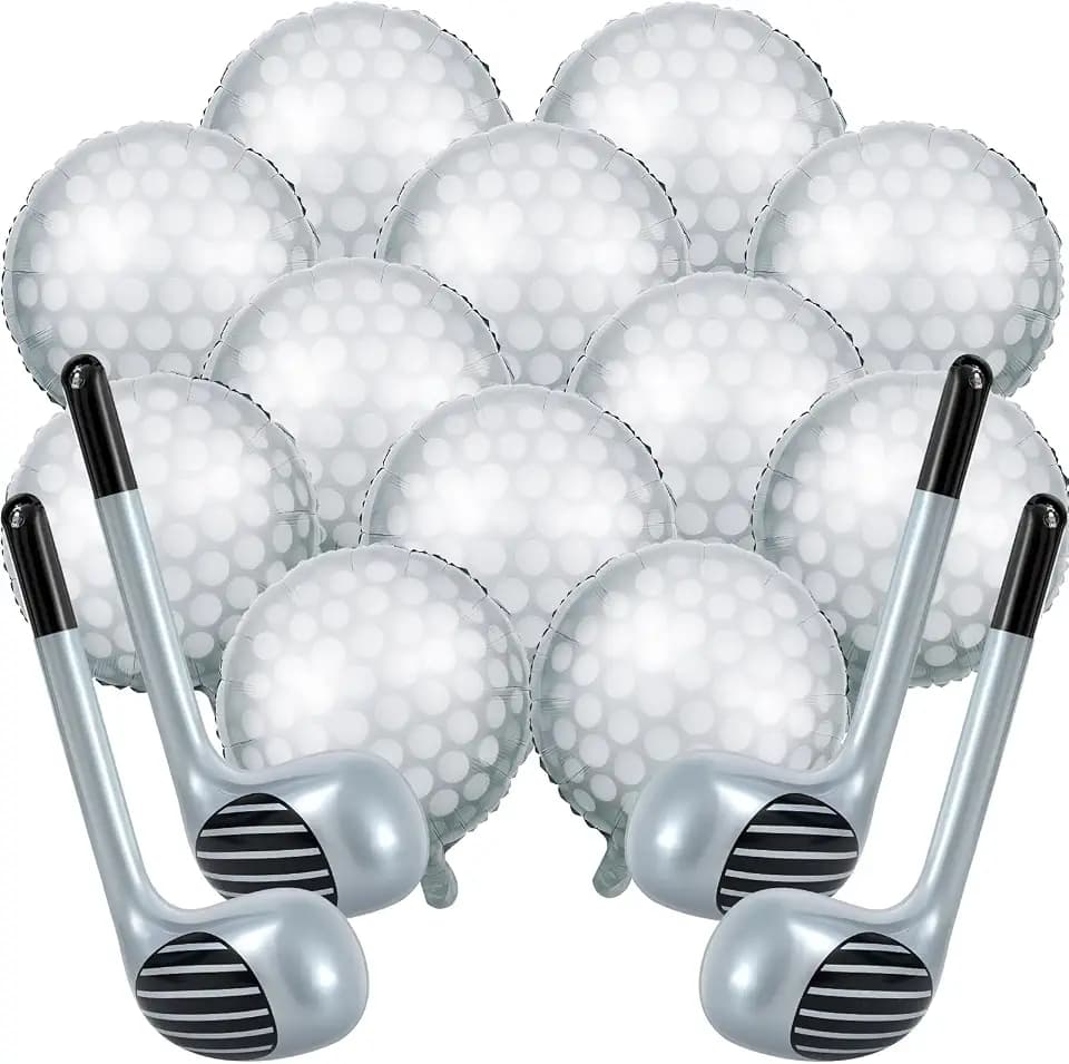 16 Pcs Golf Balloons Set for Golf Sports Party Decor