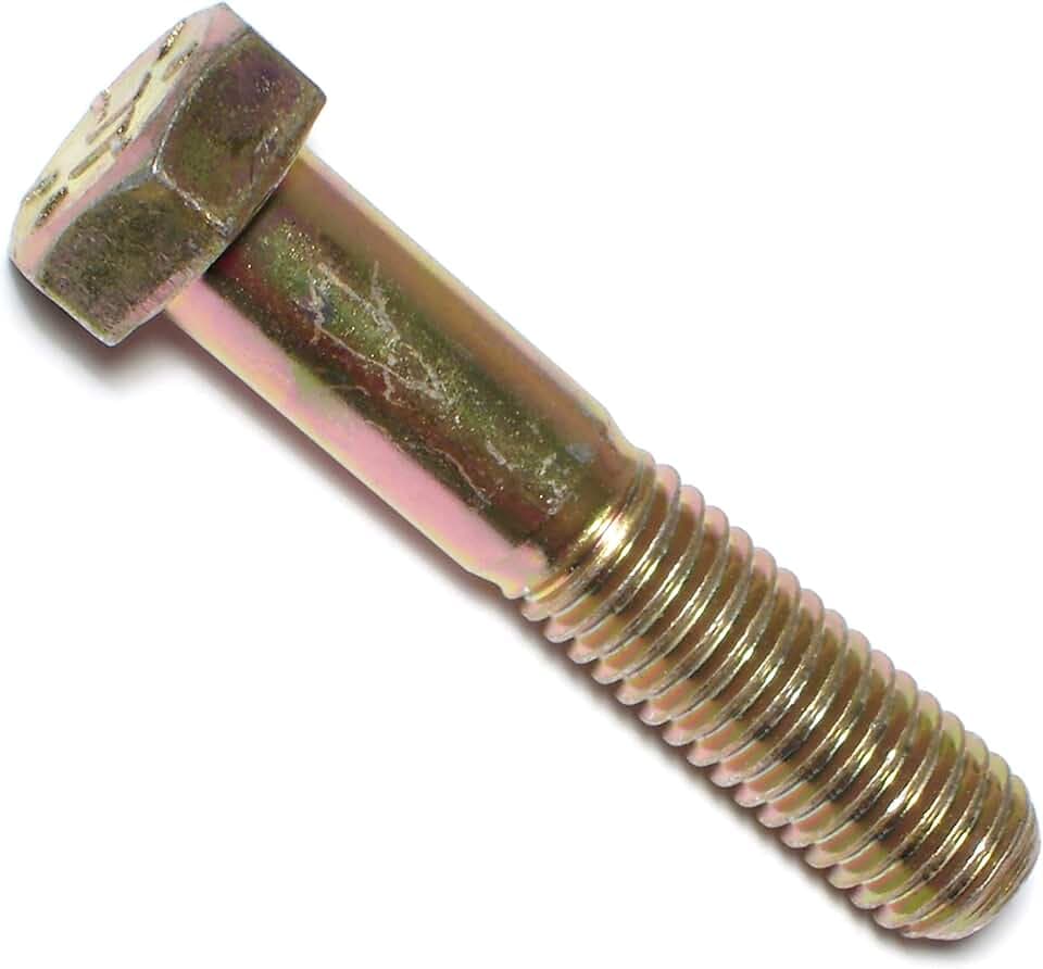 Hard-to-Find Fastener Grade 8 Hex Cap Coarse Large Bolts, Bulk Pack, Steel Hex Bolts for Construction, Home Improvement, 1/2-13 x 2-1/2, Pack of 25