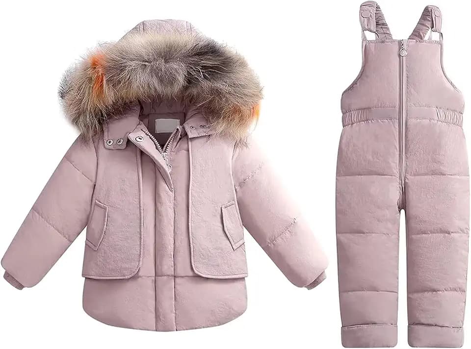 Baby Girls Boys' Snowsuit Winter Clothes Kids Coats Toddler Snow Pants and Jacket