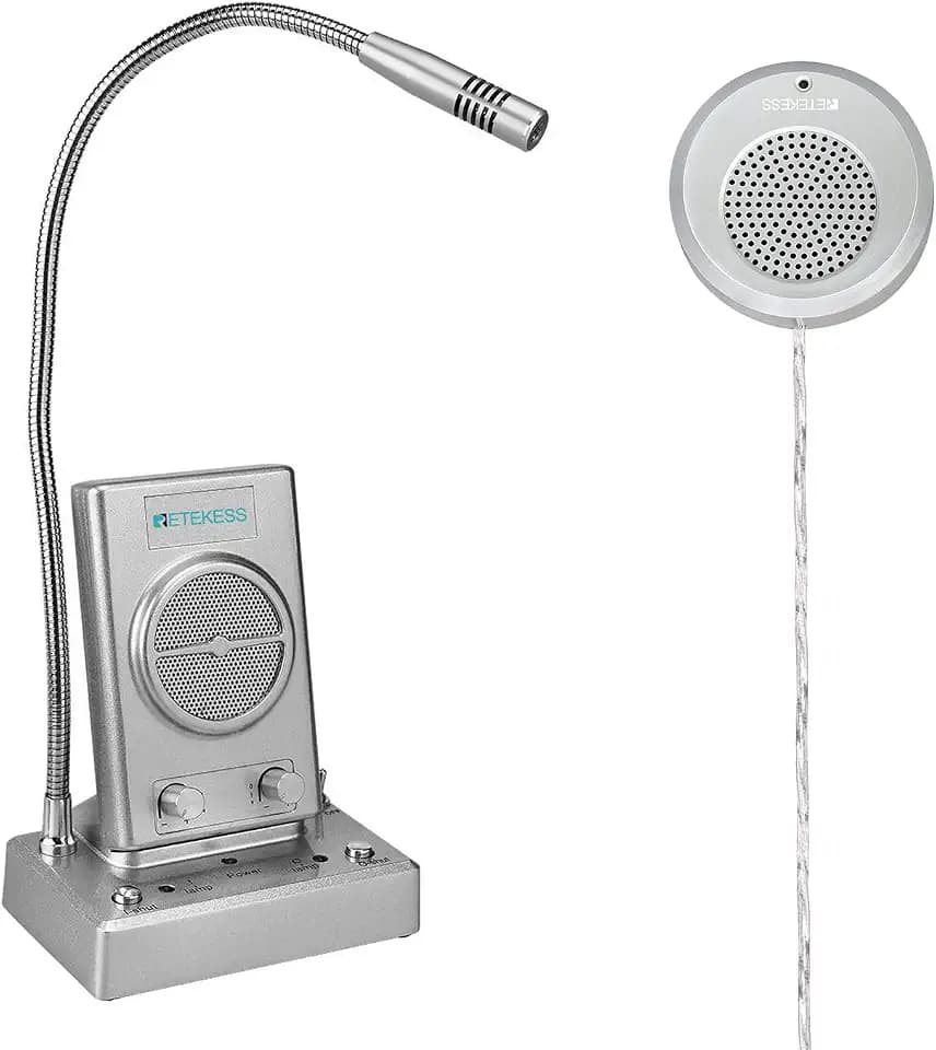 Retekess TW102 Window Microphone Speaker, Intercom System for Business