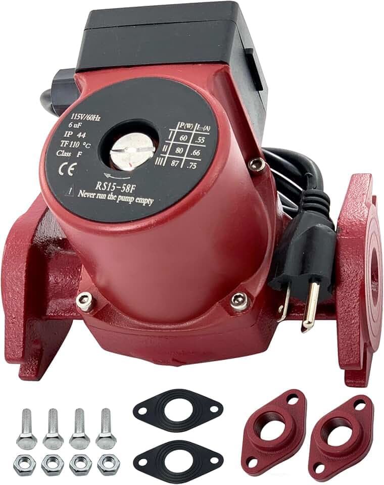 59896341 Circulator Pump 115V 1/25HP Compatible with Grundfos UPS15-58FC