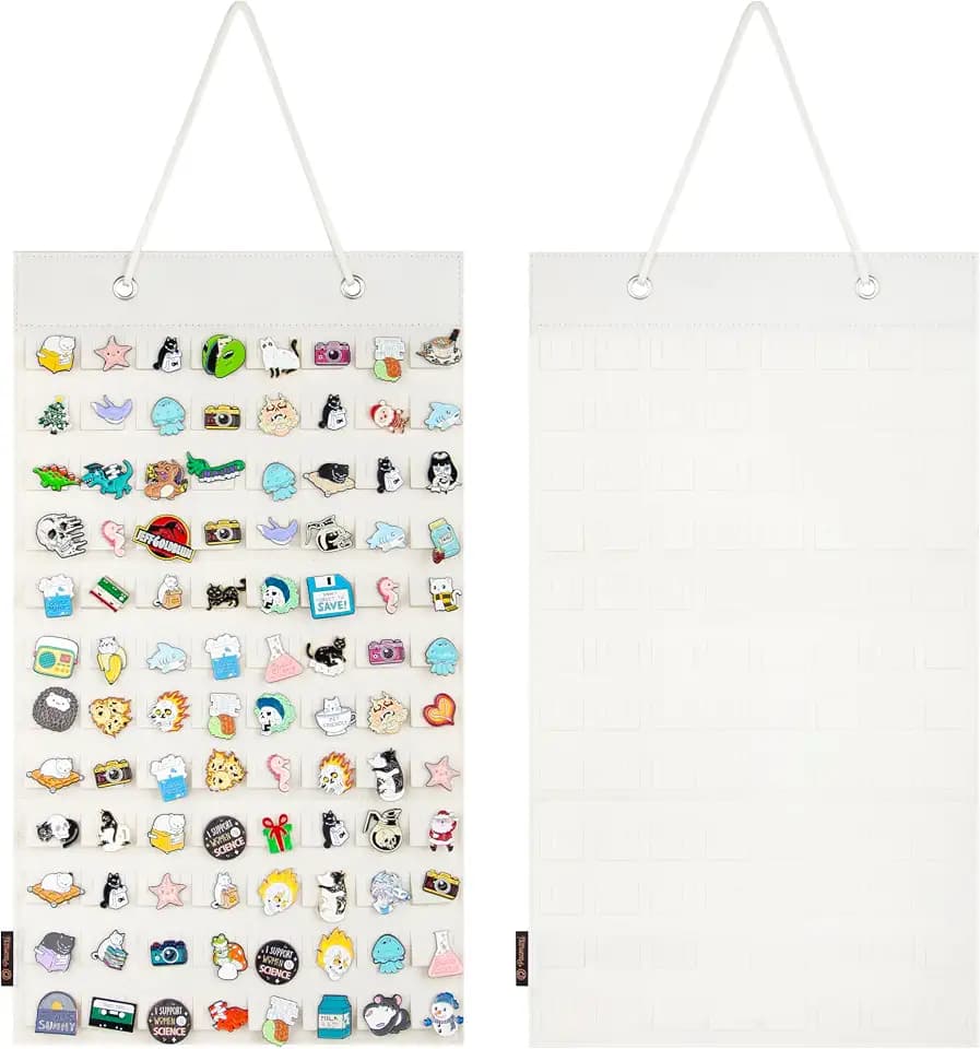 PACMAXI Hanging Brooch Pin Organizer, Display Pins Storage Case