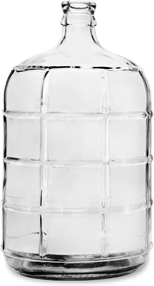 Geo Sports Bottles 3 Gallon Round Glass Carboy Fits 30mm Cork Finish or 55mm Push Cap Home Brew (Clear Glass) (BT3GG)