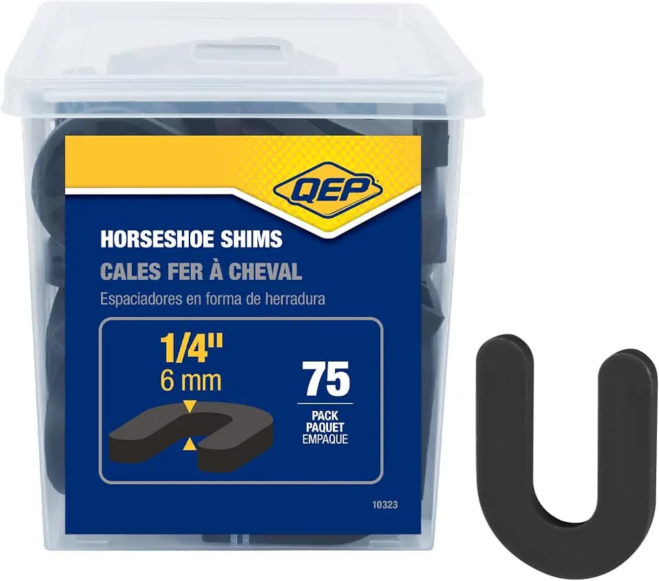 QEP 1/4" Horseshoe Shim Tile Spacers (75 Pack)