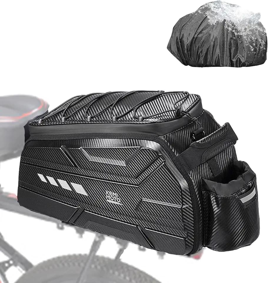 KEMIMOTO Bike Rear Bag, 13L/20L/40L EVA Hard Shell