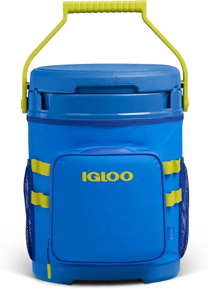 Igloo Rival Sideline 5 Gallon Bucket Cooler | Insulated Ice Chest and Seat