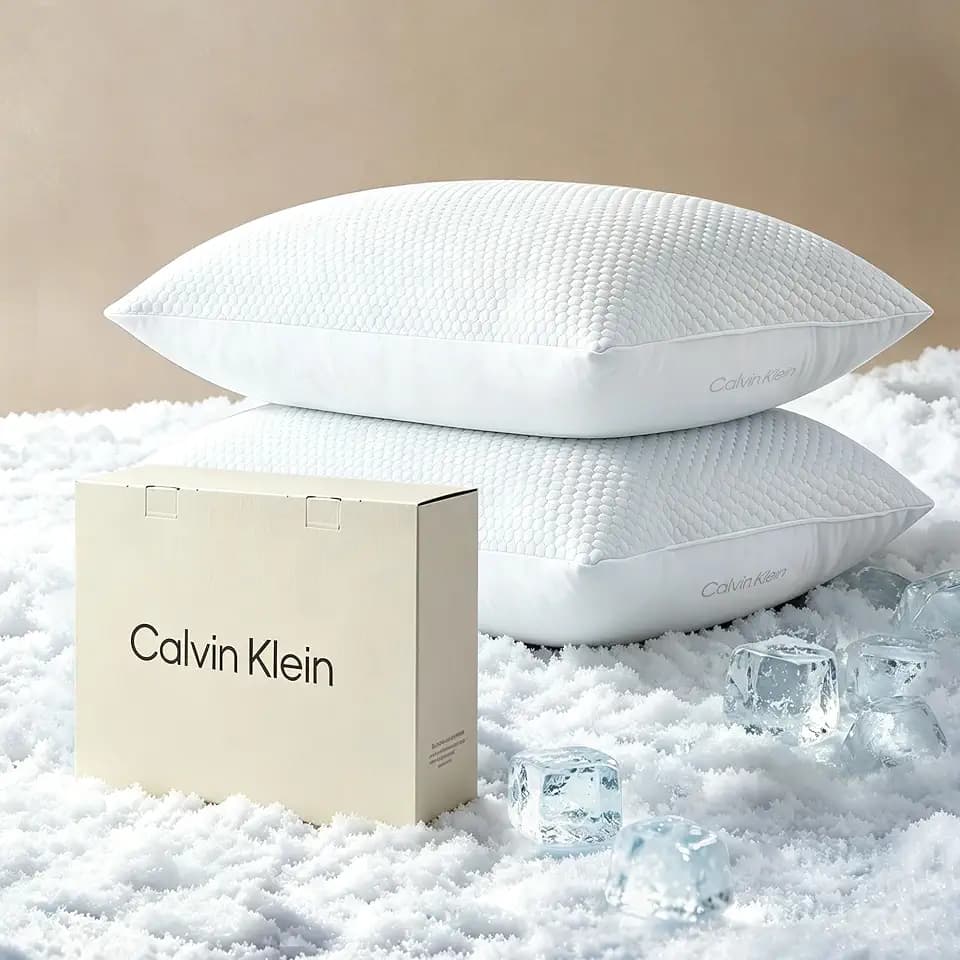 Calvin Klein Cooling Pillows, Reversible Down Alternative Bed Pillows