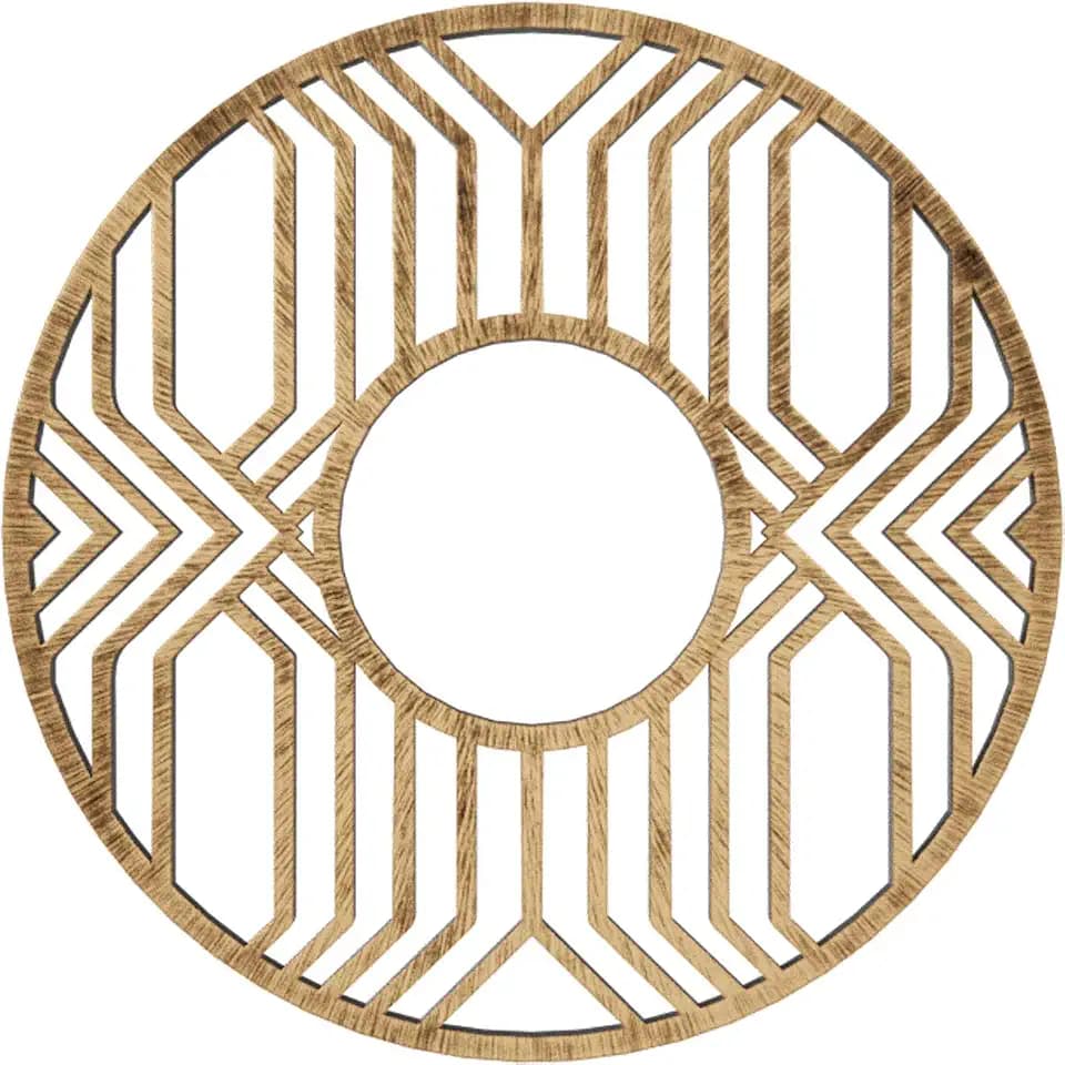 Ekena Millwork CMPP16EPABZ Empire Architectural Grade PVC Pierced, Antiqued Bronze Urethane Ceiling Medallions 16"OD x 5 7/8"ID x 1/2"P