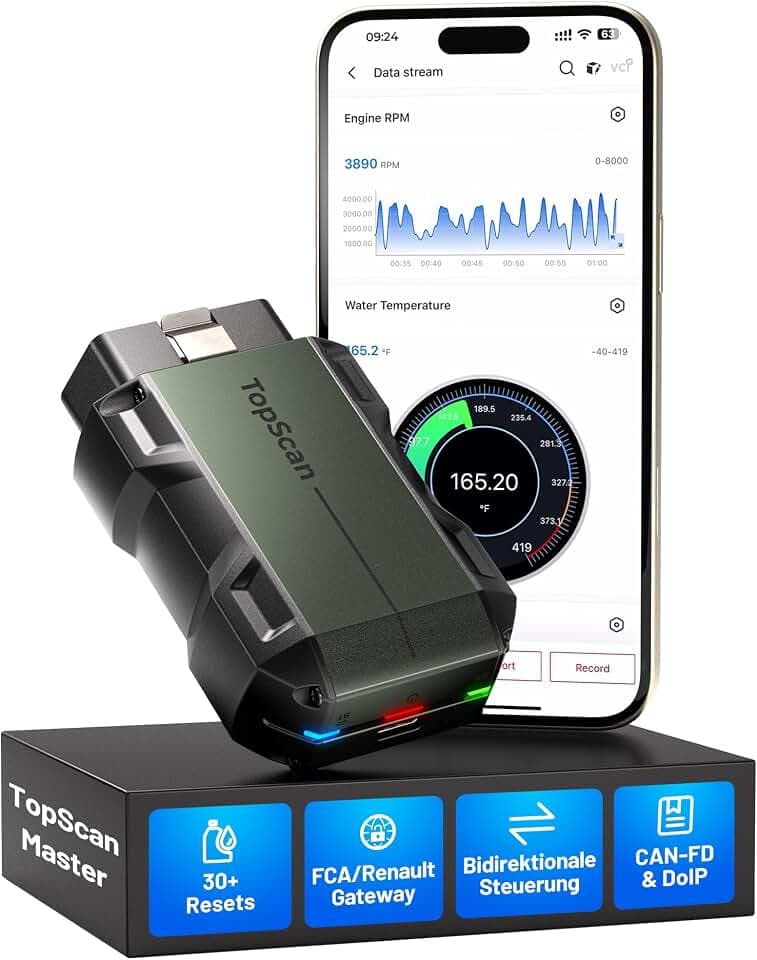 TOPDON TopScan Master OBD2 Diagnosegerät Auto mit Bidirektionale Steuerung