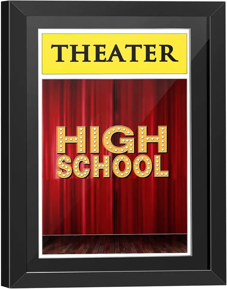 tutata Theater Program Display Frame, Hold 5.5x8.5 Media, Brochure Display