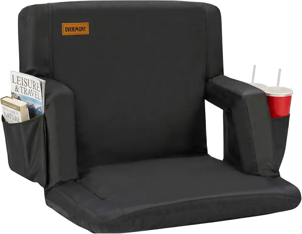 Overmont Stadium Seats with Back Support, Padded Bleacher Seat Cushion