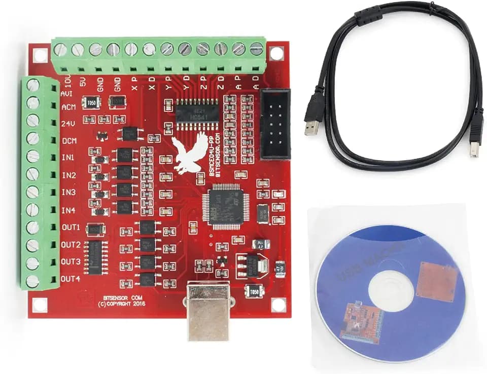4 Axis USB Mach3 Motion Control Card, Stepper Motor CNC Controller Board