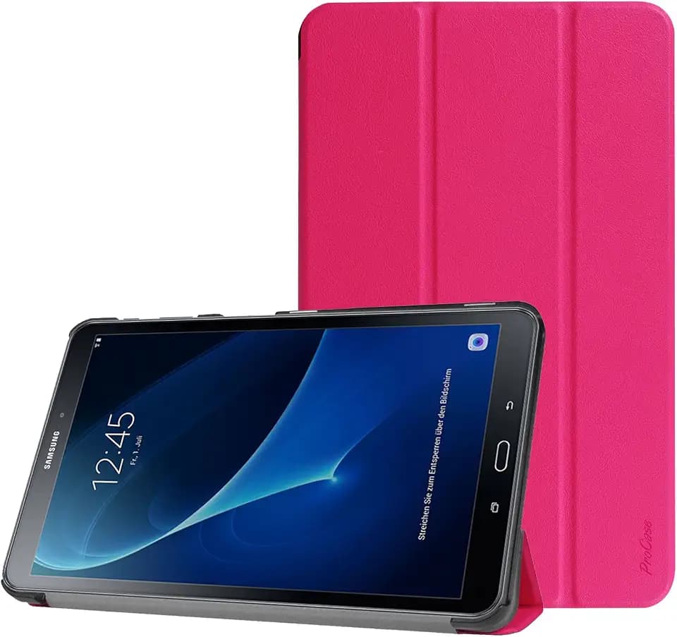 ProCase Hülle für Galaxy Tab A 10.1, Slim Smart Cover Ständer Folio Hülle für Galaxy Tab A 10.1 Zoll Tablet SM-T580 T585 2016 -Magenta