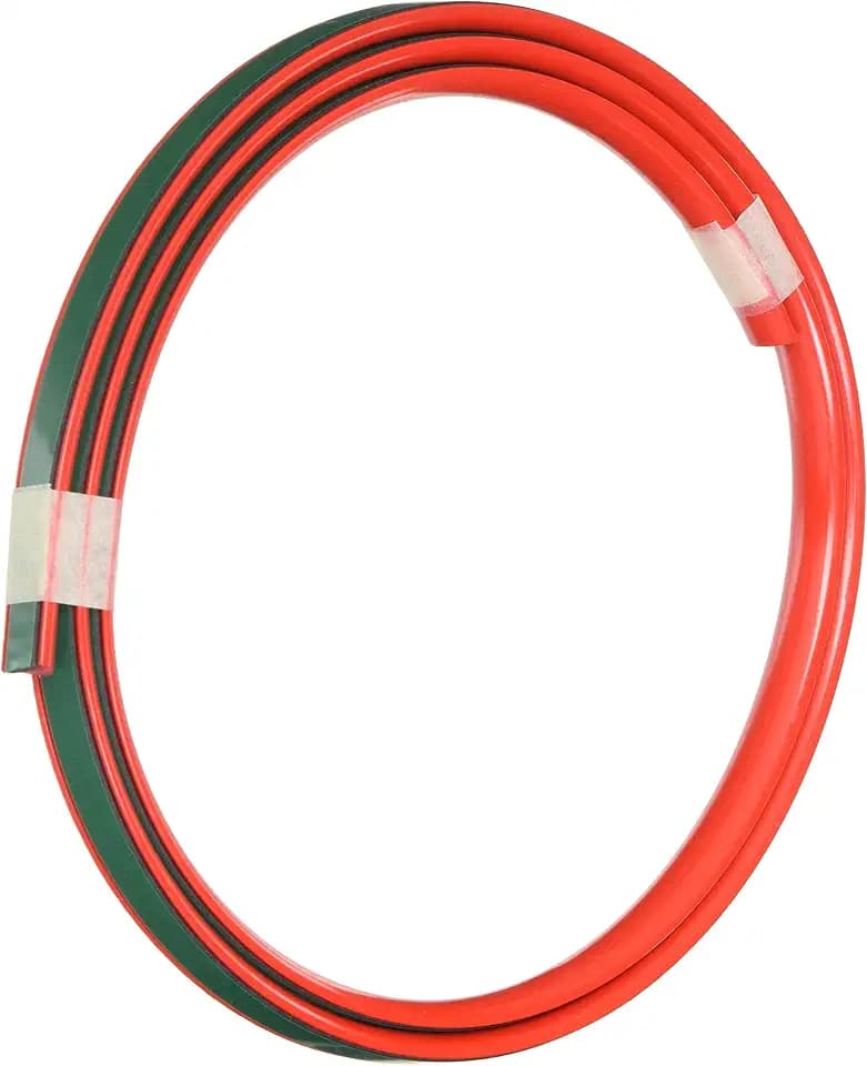 4R Quattroerre.it 31861 Rotes Klebeprofil für Alfa Giulietta Dam Frontstoßstange mit 3M doppelseitigem Klebeband, rot
