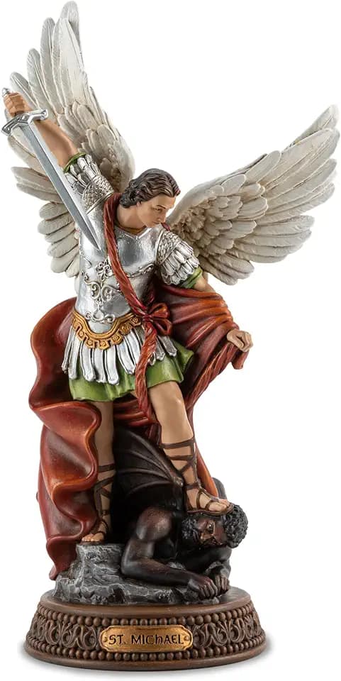 DevotedWalls St Michael the Archangel Statue, 12 Inch San Miguel Arcangel