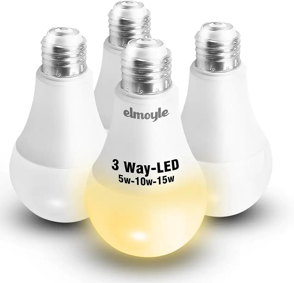 3 Way Light Bulbs 30 70 100W Equivalent Soft Warm White 3000K,A21 Bulb,4Pcs
