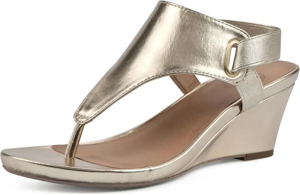 White Mountain Women's All Dres Wedge Sandal