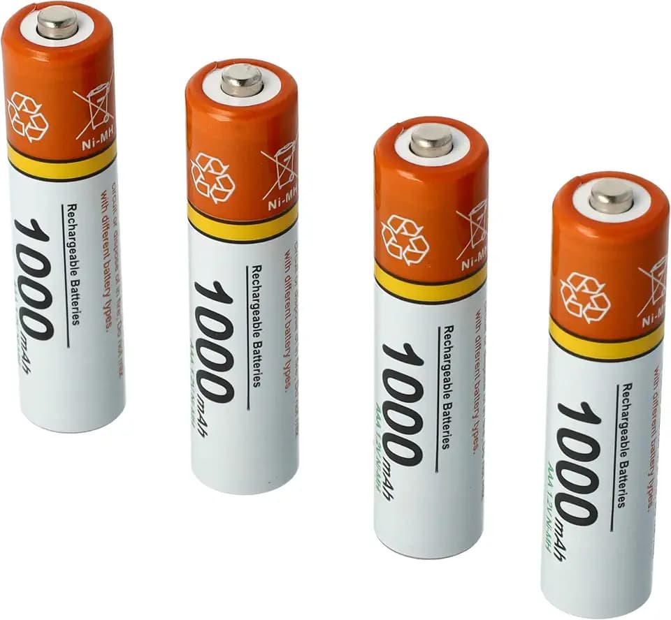 vhbw 4 x AAA Micro, R3, HR03 Akku 1000mAh kompatibel mit AEG Eole 1425