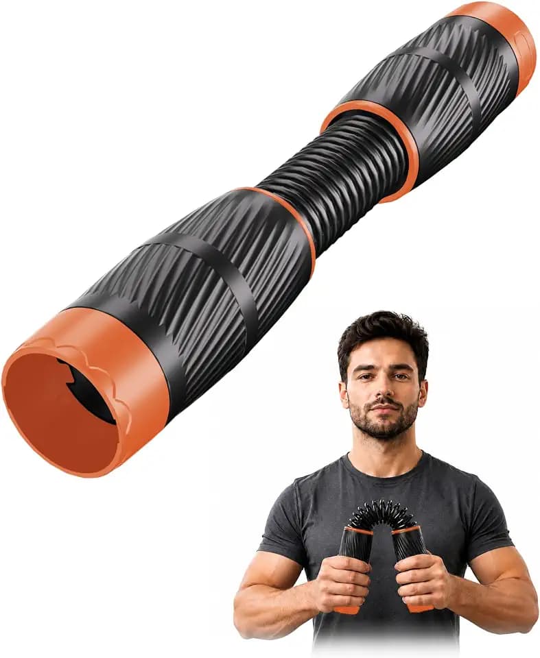 Grip Strength Trainer, 2-in-1 Twist & Bend Forearm Wrist Exerciser, Black