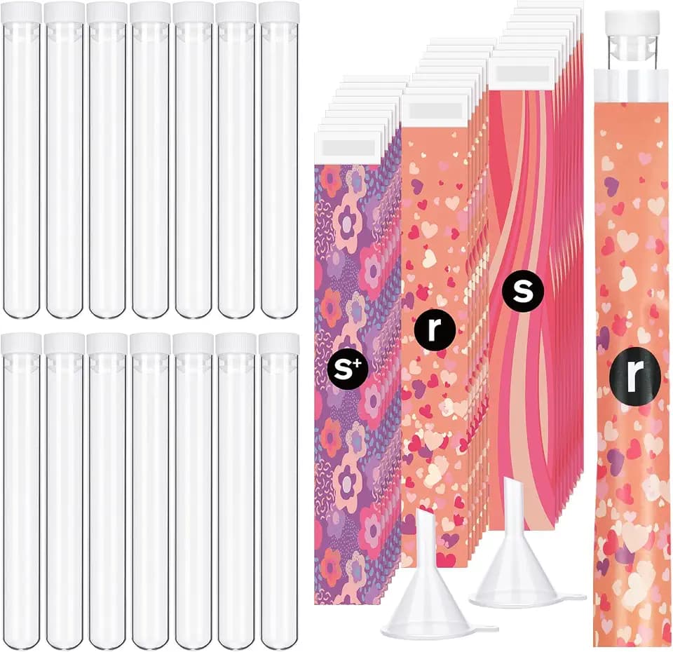 Copkim 38 Pcs Tampon Tube Set for Women,Rainbow Style