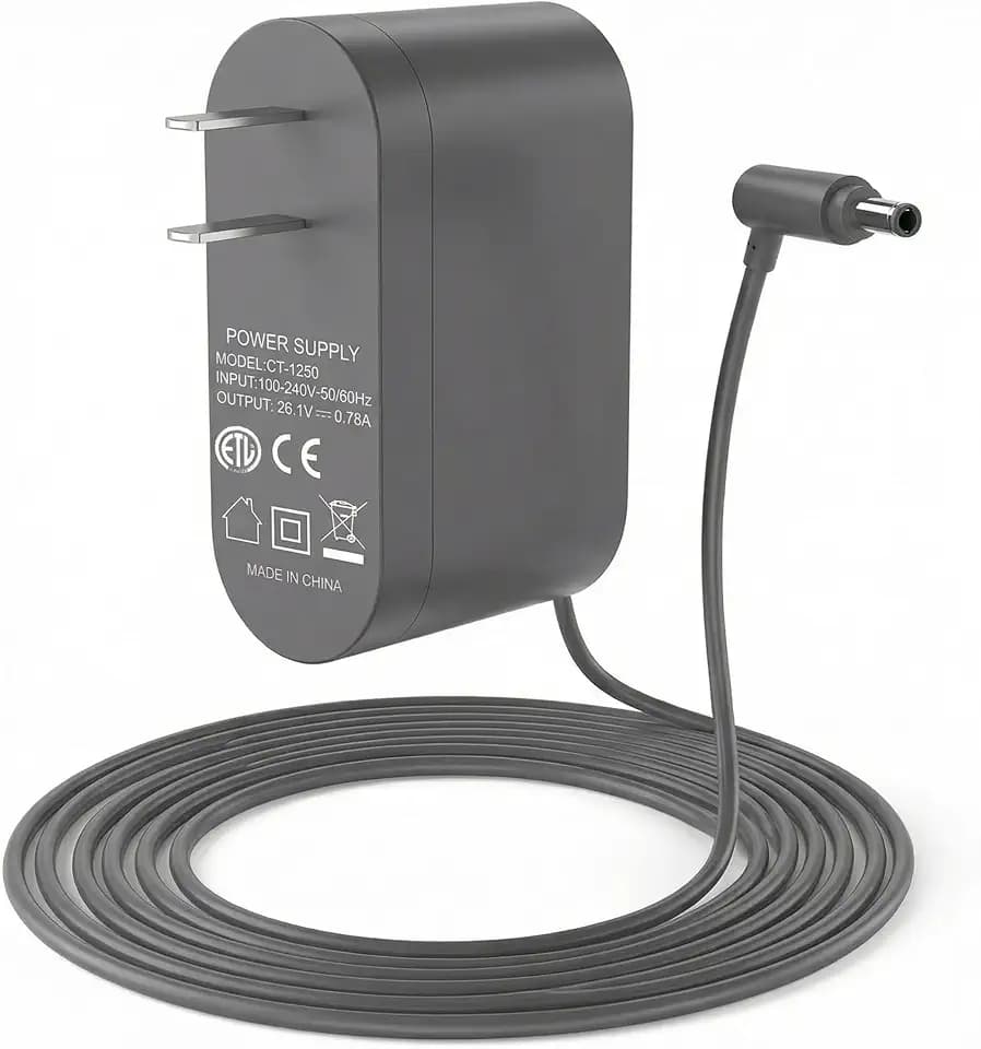 26.1V 0.78A Replacement Charger for Dyson V6 V7 V8 DC58 DC61 DC72 5.5x2.5mm