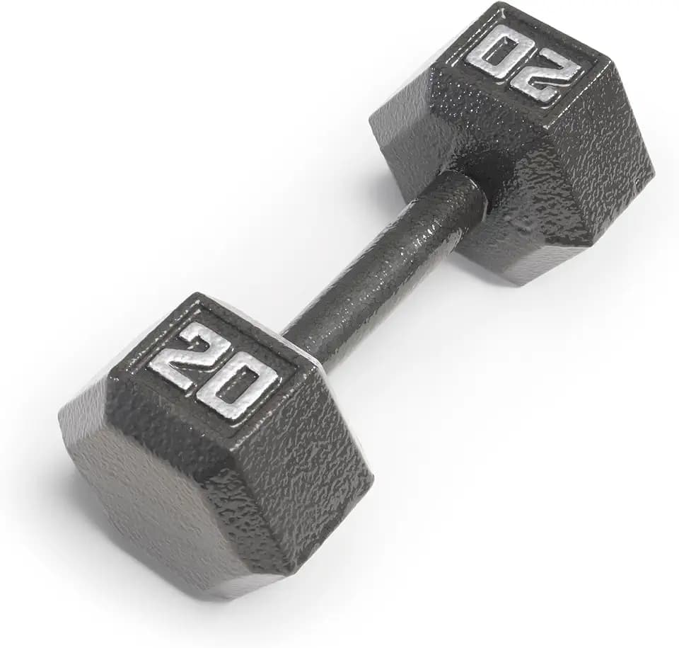 Marcy Hammertone Cast Iron Hex Dumbbell - 3 to 100 lbs. Sold Individually