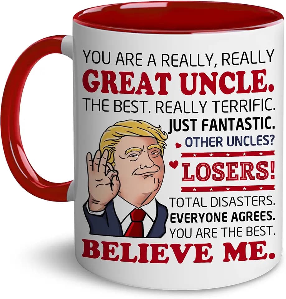 BECHUSKY Gift For Uncle - Best Uncle Gifts From Niece Nephew - Great Uncles Mugs - Best Uncles Ever Cup - Father Day, Birthday Gifts For Old Man, Elder - Uncles Coffee Mug 11 OZ