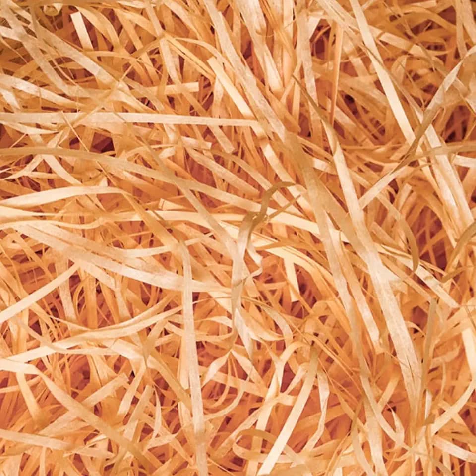Shred Paper Grass Kraft for Filler Gift Wrap Basket Box Grass, 1/2 LB