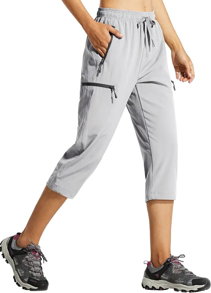 Libin Women's Capri Pants Cropped Cargo Hiking Capris Pants