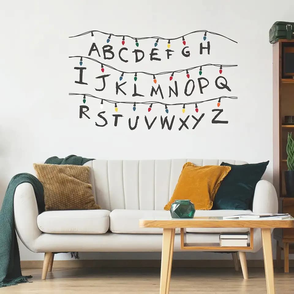 Netflix Stranger Things Christmas Light Peel and Stick Giant Wall Decals