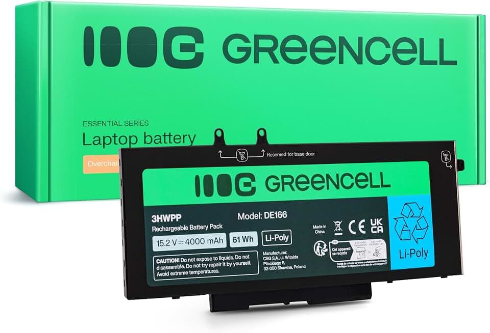 Green Cell SR03XL Laptop-Akku 11,5V 4550mAh 53Wh Li-Poly für HP Pavilion Gaming 15-cx0000, 15-cx0000nb, 15-cx0000nk, 15-cx0000ur, 15-cx0010,– Lange Laufzeit, Hohe Lebensdauer, Präzise Passform
