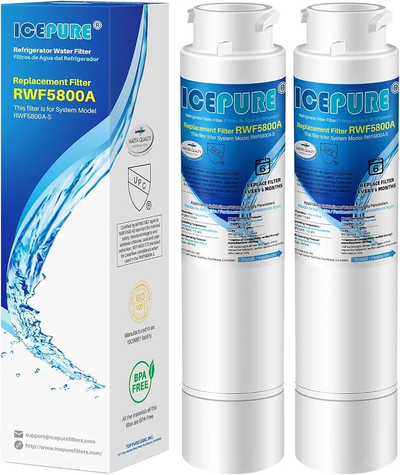 ICEPURE Replacement for Frigidaire EPTWFU01, Pure Source Ultra II, 2 Pack