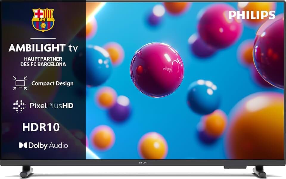 PHILIPS 32PFS6900 HD LED Smart TV - 32 Zoll Display mit Pixel Plus, Titan OS Plattform Und Dolby Digital Sound - Funktioniert Mit Alexa Und Google Sprachassistent