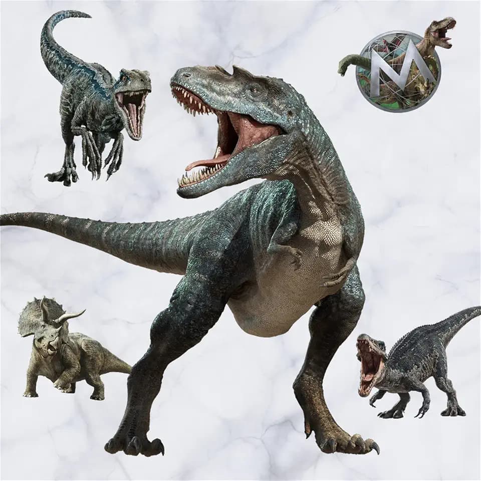 Kiddale T-Rex Giant Wall Stickers,Peel and Stick Removable Dinosaur Wall Decals for Bedroom Living Room
