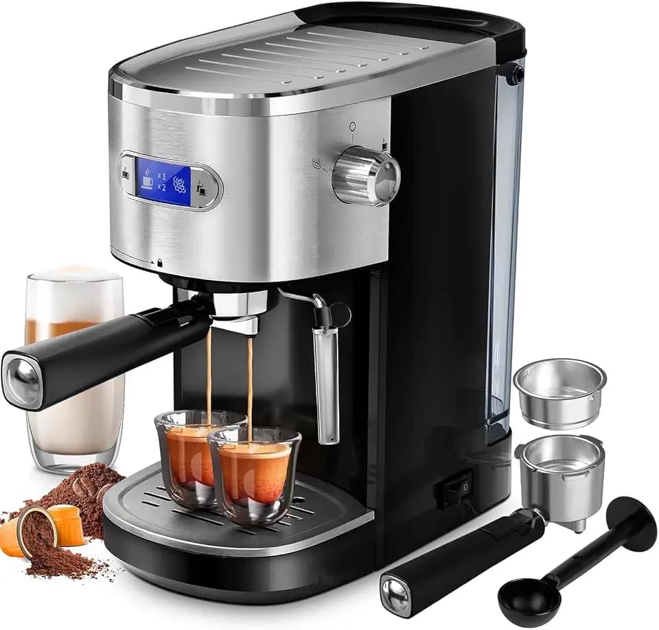 COWSAR 20 Bar Espresso Machine 1350W Compact Expresso Coffee Machines